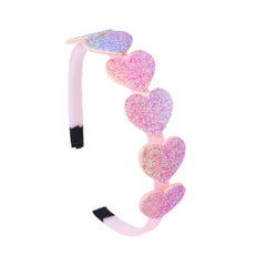 Girls Colorful Star Heart Headband for Holiday Party