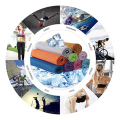 Ice Towel Microfiber Yoga Towel for Outdoor Sports & Summer Cooling