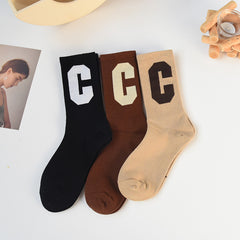 5 Pairs Sports Mid Calf Cotton Socks for Men and Women