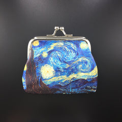 Painting Coin Purse Wallet Storage Bag Boys Girls Accessories