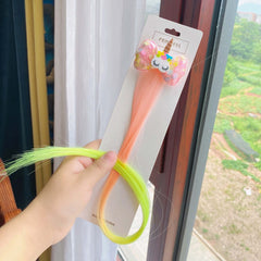 Unicorn Hair Clips for Baby Girls - Sparkly Bow & Gradient Wig