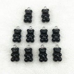 10Pcs Candy Bear Pendant Charms For Jewelry Making Diy Findings Resin Bears
