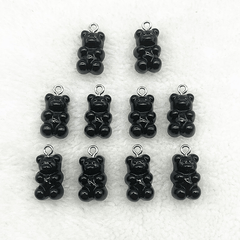 10Pcs Candy Bear Pendant Charms For Jewelry Making Diy Findings Resin Bears