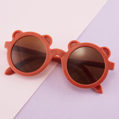 Girls Bear Shape UV Protection Sunglasses for Outdoor Activities