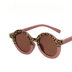 Round Frame Block Sunglasses UV Protection Decorative Accessories
