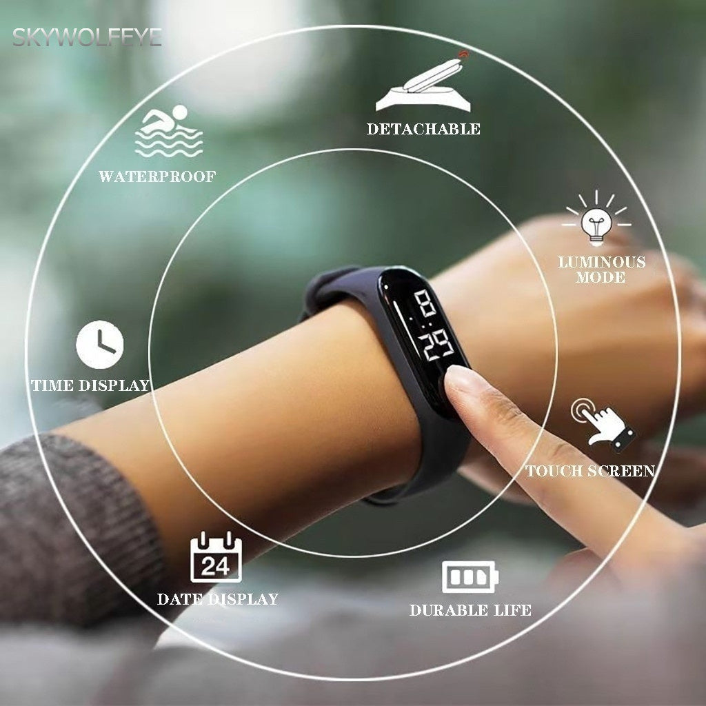 Unisex Waterproof Digital Watch LED Sports Upgrade