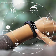 Unisex Waterproof Digital Watch LED Sports Upgrade