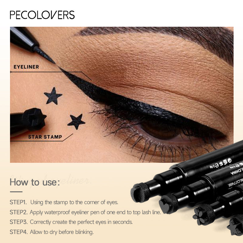 Double Head Liquid Eyeliner Pen Waterproof Eye Liner Pencil Makeup Tool