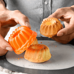 12pcs Silicone Muffin Cups for Home Baking Non Stick Reusable