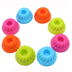 12pcs Silicone Muffin Cups for Home Baking Non Stick Reusable