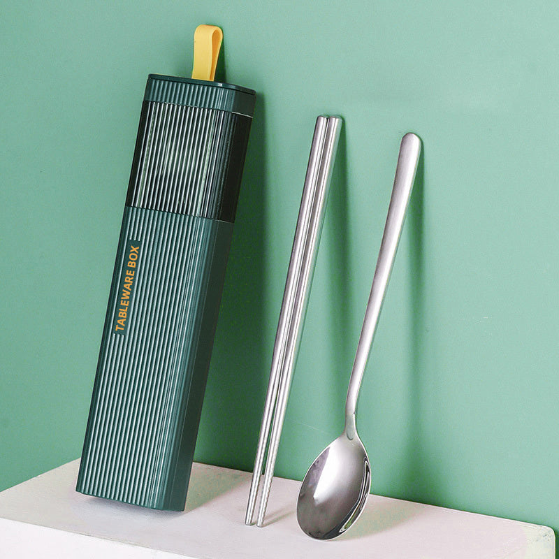 304 Stainless Steel Chopsticks Spoon & Fork Set for Mom