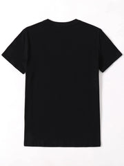 Heart Plants Printed Crew Neck T-shirt for Women