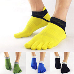 Breathable Compression Sports Socks for Running Basketball Soccer 5 Finger