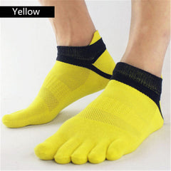 Breathable Compression Sports Socks for Running Basketball Soccer 5 Finger