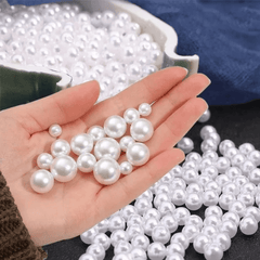 150Pcs Mix Size 3 8mm Colorful Plastic Pearls Round Acrylic Pearl DIY