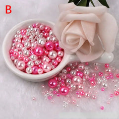 150Pcs Mix Size 3 8mm Colorful Plastic Pearls Round Acrylic Pearl DIY