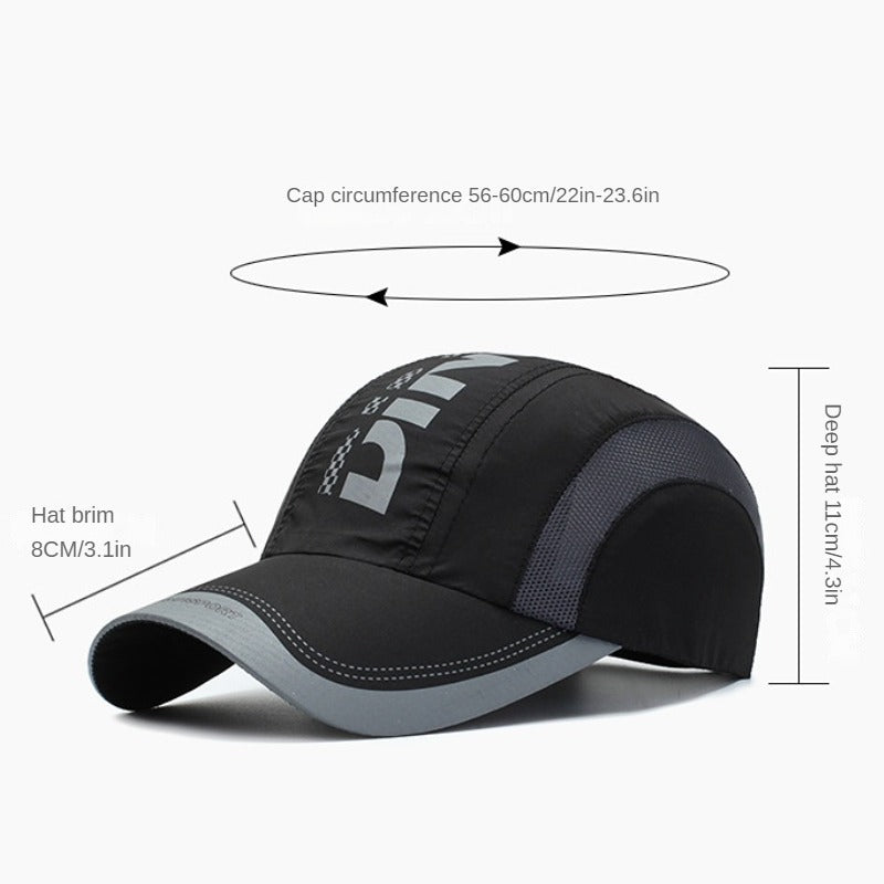 Quick Dry Peaked Cap Men Women Youth Outdoor Sports Sun Hat