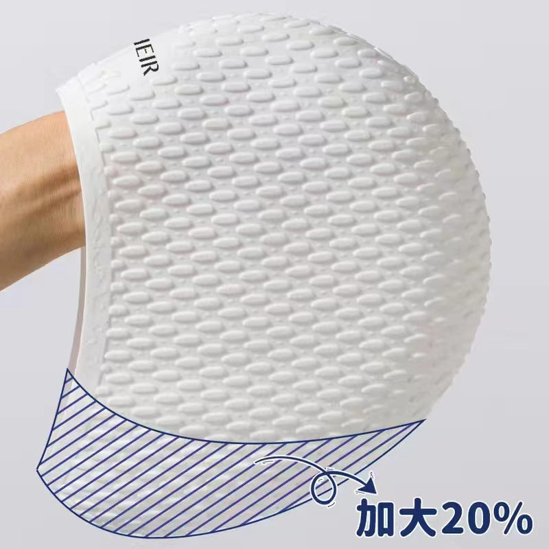 Waterproof Elastic Swimming Hat for Men & Women - Beach Pool & Sea