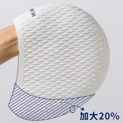 Waterproof Elastic Swimming Hat for Men & Women - Beach Pool & Sea