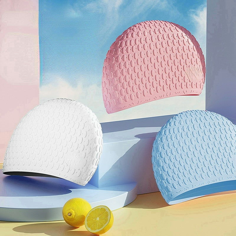 Waterproof Elastic Swimming Hat for Men & Women - Beach Pool & Sea