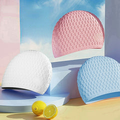 Waterproof Elastic Swimming Hat for Men & Women - Beach Pool & Sea