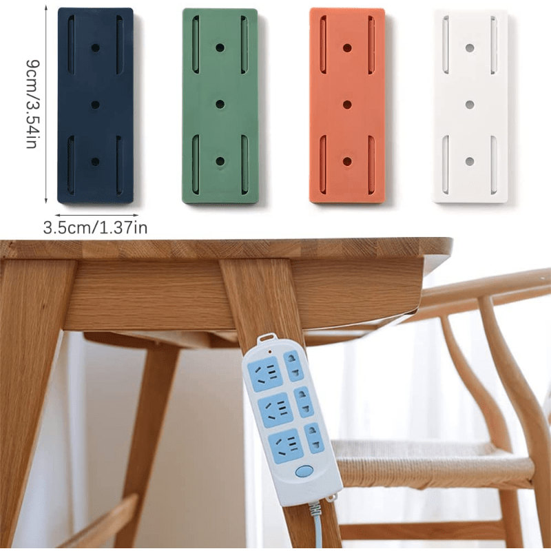 Non-marking Plug Holder Wall Outlet Storage Rack Self Adhesive Router Holder