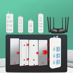 Non-marking Plug Holder Wall Outlet Storage Rack Self Adhesive Router Holder