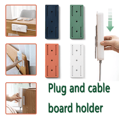 Non-marking Plug Holder Wall Outlet Storage Rack Self Adhesive Router Holder