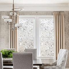 Stained Glass Window Privacy Film - Non Adhesive Decorative Film