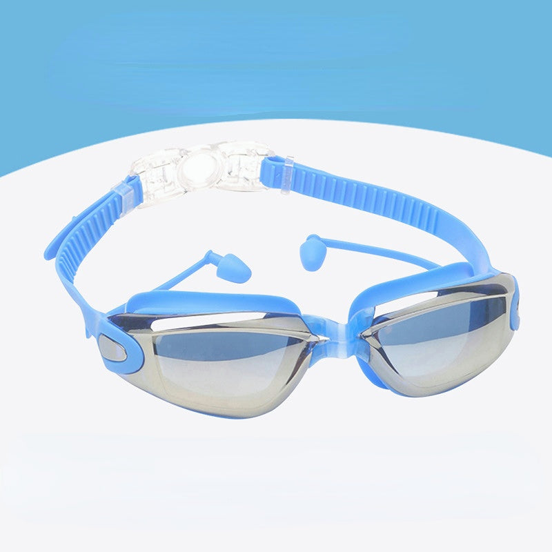 Waterproof HD Goggles Anti fog Swimming Glasses Men Women