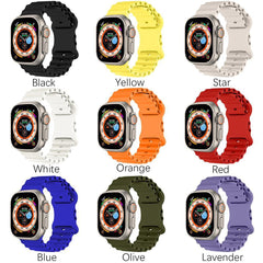 Silicone Sport Strap For Smart Watch Ultra 49mm 45mm 44mm 40mm 41mm 42mm 38mm 40