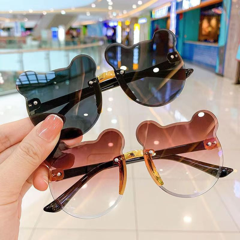 Girls Bear Shape UV Protection Sunglasses Gift For Kids