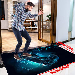 Non Slip Game Controller Printed Floor Mat for Living Room Bedroom