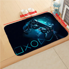 Non Slip Game Controller Printed Floor Mat for Living Room Bedroom