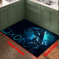 Non Slip Game Controller Printed Floor Mat for Living Room Bedroom