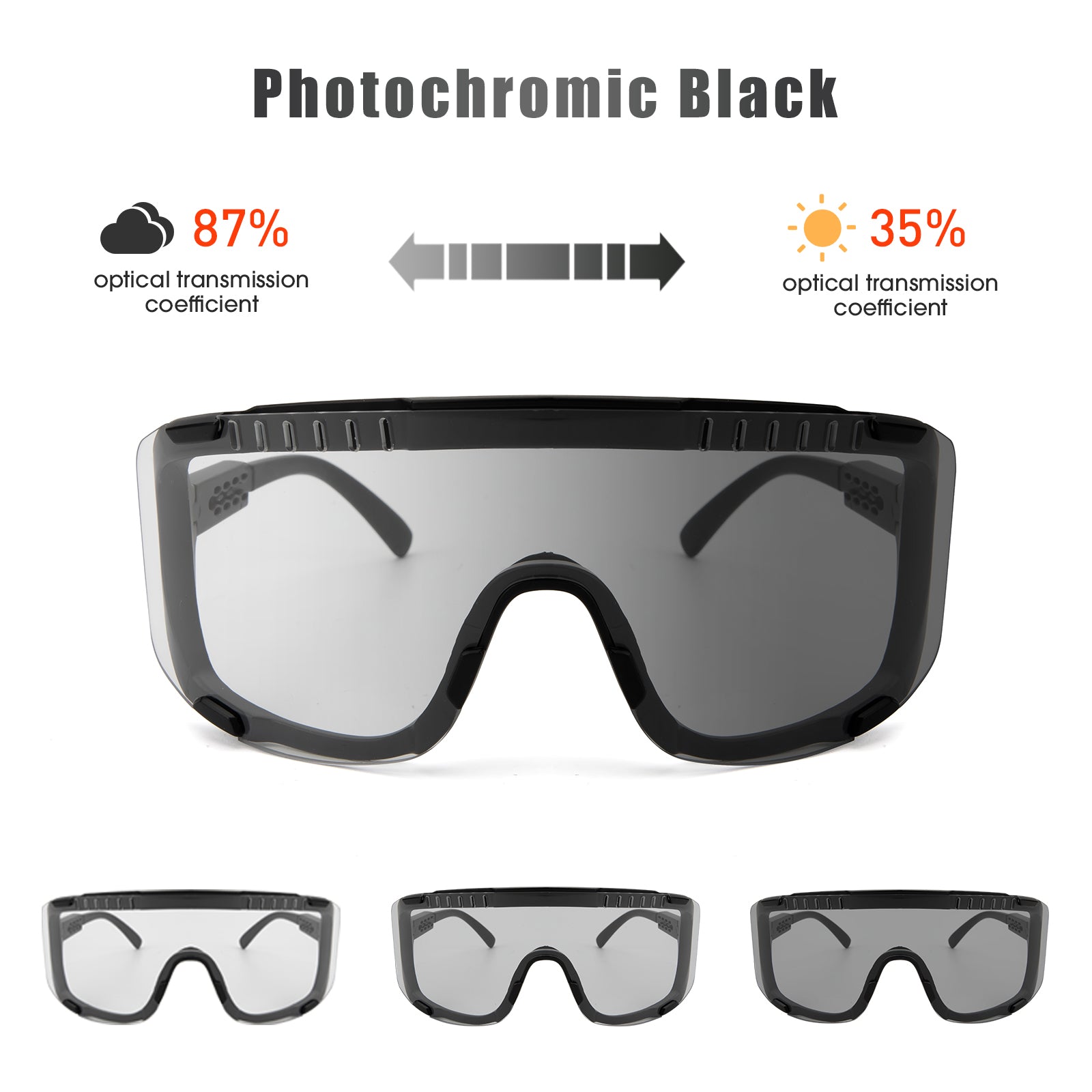 SCVCN SunGlasses Photochromic Cycling Sunglasses Road Driving Mountain