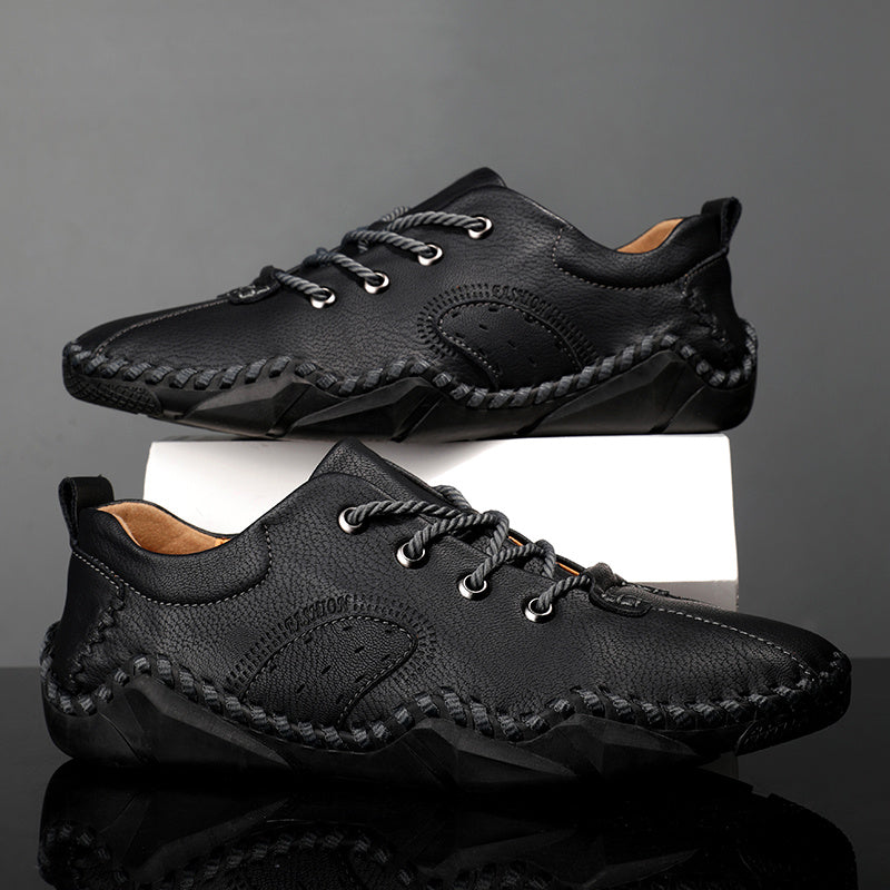 Men's Slip On Stitch Loafer Shoes Comfortable Outdoor Shoes