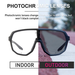 SCVCN Photochromic Lens Cycling Glasses Mountain Running Eyewear