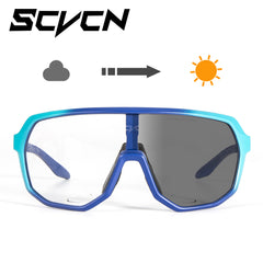 SCVCN Photochromic Lens Cycling Glasses Mountain Running Eyewear