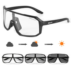 SCVCN Photochromic Cycling Glasses Men Women Windproof