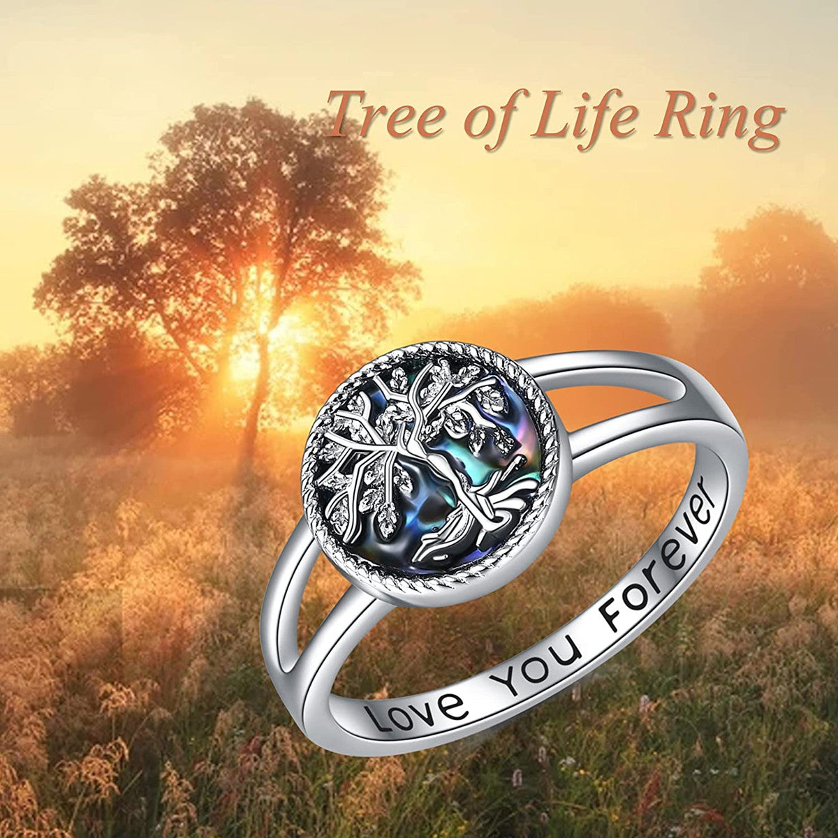 Tree Of Life Round Ring Decorative Accessories For Holiday Party Girls