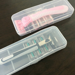 Clear Universal Shaver Storage Box for Men - Eco Friendly