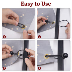 25packs 15 Ball Elastic Cord Heavy Duty & Versatile Bungee Cords