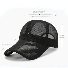 Mesh Breathable Baseball Cap Outdoor Solid Hat Summer Holiday