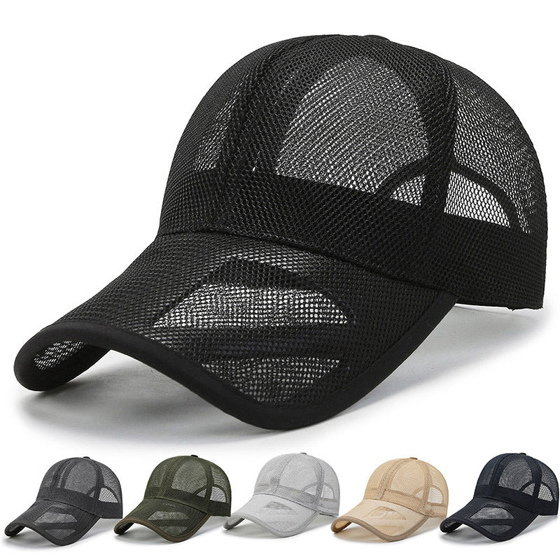 Mesh Breathable Baseball Cap Outdoor Solid Hat Summer Holiday