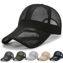 Mesh Breathable Baseball Cap Outdoor Solid Hat Summer Holiday