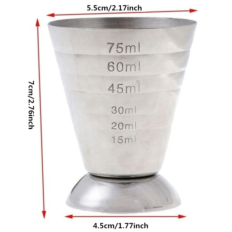Stainless Steel Jigger for Cocktails & Mixed Drinks