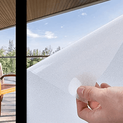 Frosted Glass Window Privacy Film No Glue Static Cling Non Adhesive