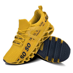 Textured Weaving Walking Shoes Lace Up Tennis Athletic Shoes