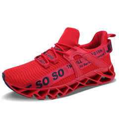 Textured Weaving Walking Shoes Lace Up Tennis Athletic Shoes